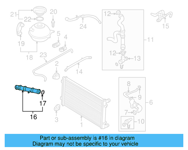 Water Pipe 021-121-050-E - View 6