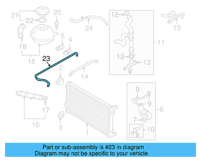 Overflow Hose 1J0-122-447-EL