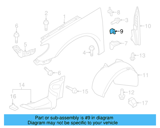Center Bracket 3C0-810-423 - View 6