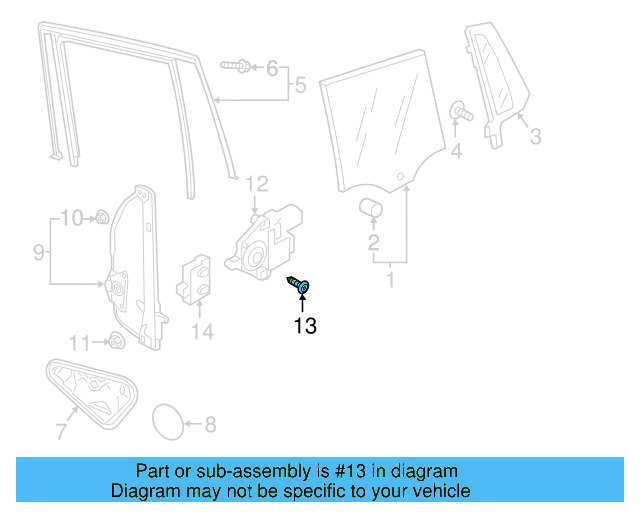 Window Motor Bolt 8Z0-837-691-C - View 28