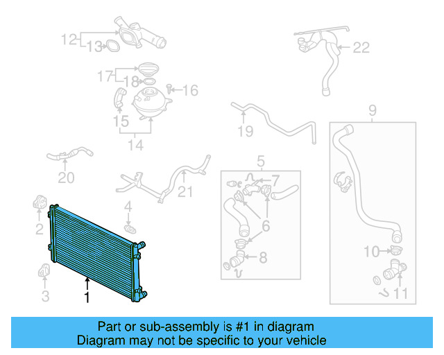 Radiator 1J0-121-253-S - View 11