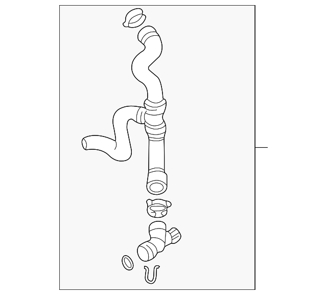 Lower Hose 1J0-122-051-R - View 8