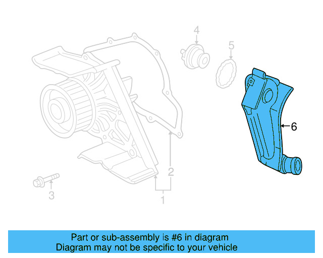 Thermostat Housing 078-121-121-J - View 4