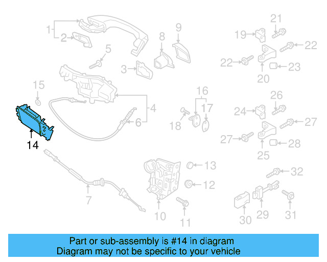 Handle, Inside 5NA-839-113-E-UBN - View 3