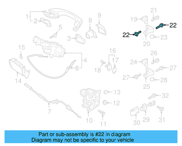 Upper Hinge Mount Bolt N-912-056-02 - View 52