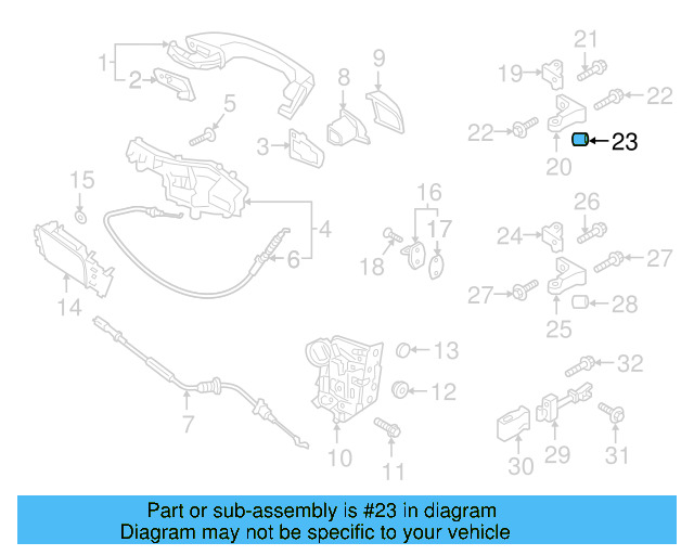 Upper Hinge Dust Cap 8T0-837-947 - View 61