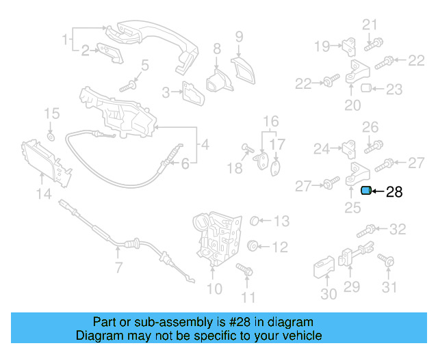 Upper Hinge Dust Cap 8T0-837-947 - View 65