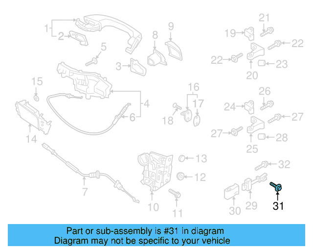 Door Check Bolt N-903-659-13 - View 10