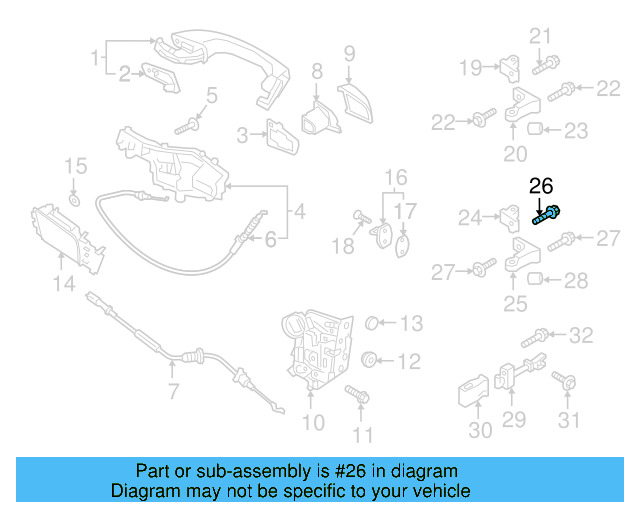 Upper Hinge Dust Cap 8T0-837-947 - View 7
