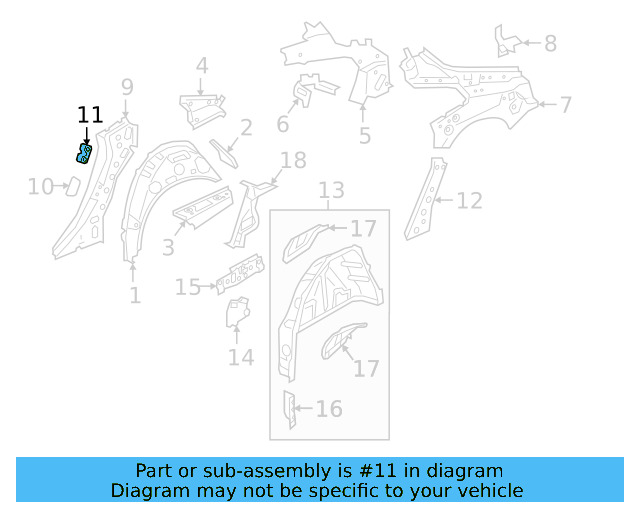 Pillar Reinforced Nut Plate 6R0-810-681 - View 37
