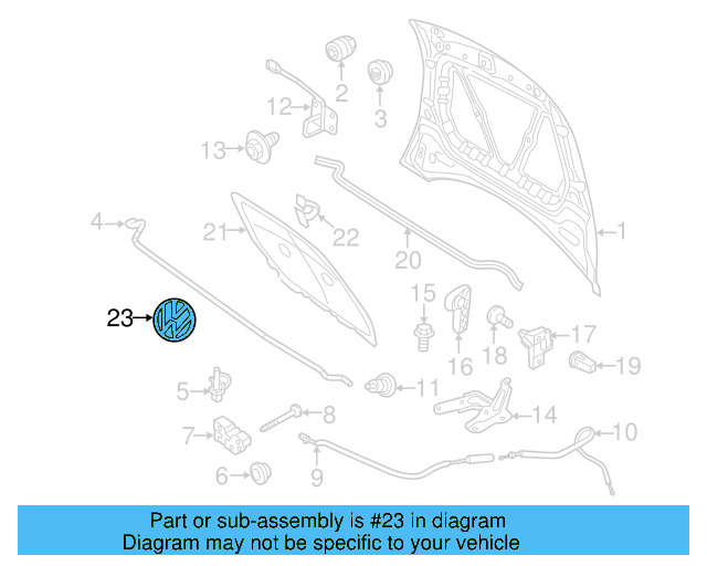 Emblem 5C5-853-600-A - View 6