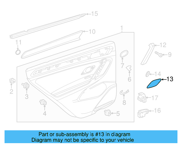 Speaker Grille 5NN-868-159-RM5