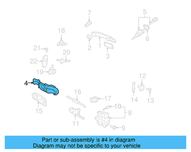 Handle Base 1Y0-837-886-B - View 5