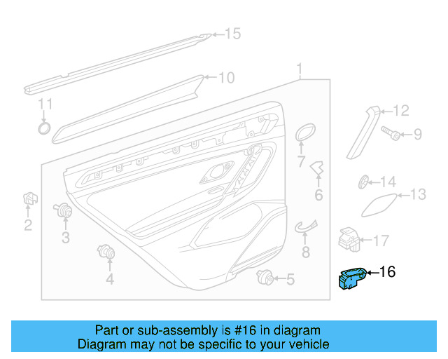 Speaker Grille 5NN-868-159-82V - View 2