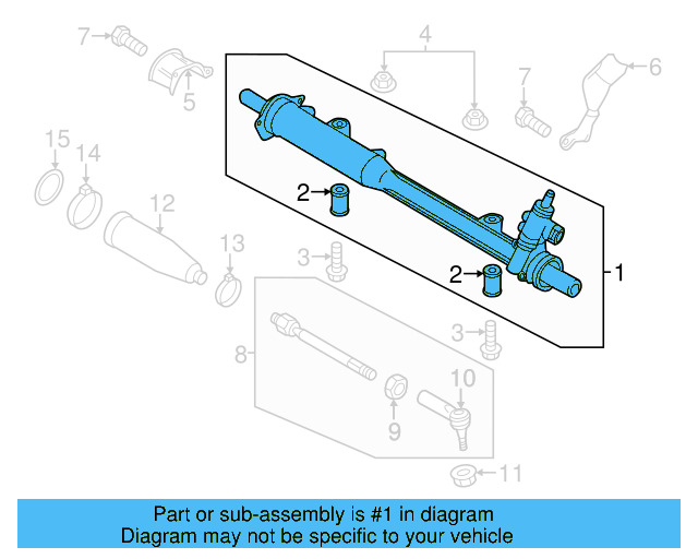 Steering Gear 7P6-422-063-K