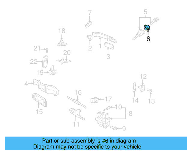 Lock Cylinder Cap (Unpainted) 1c0837879gru - View 5