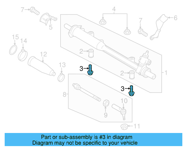 Gear Assembly Mount Bolt N-104-280-02 - View 5