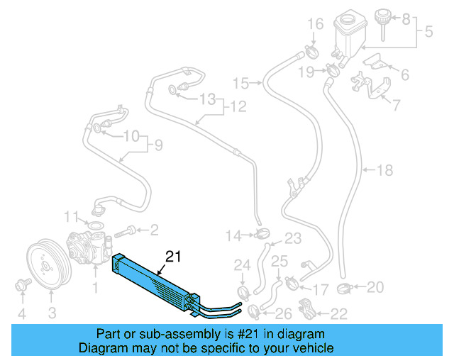 Power Steering Cooler 7P5-422-885-A - View 5