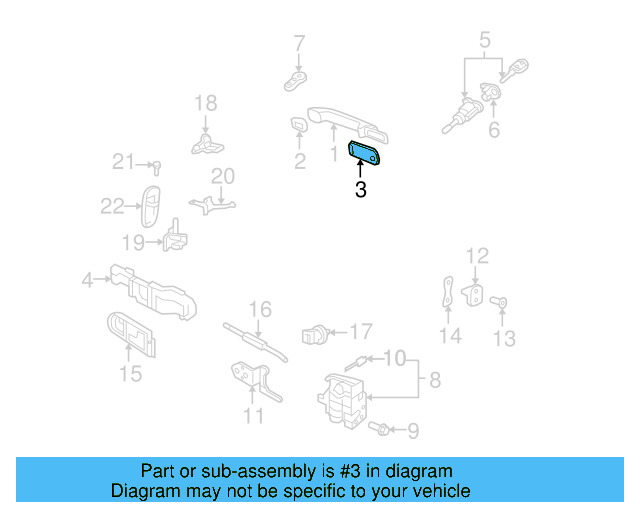 Handle, Outside Packing 1C0-837-211-A - View 8