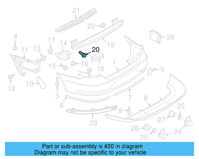 Upper Mount Bolt N-908-082-01 - View 7
