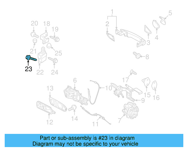 Upper Hinge Bolt N-910-703-01 - View 11