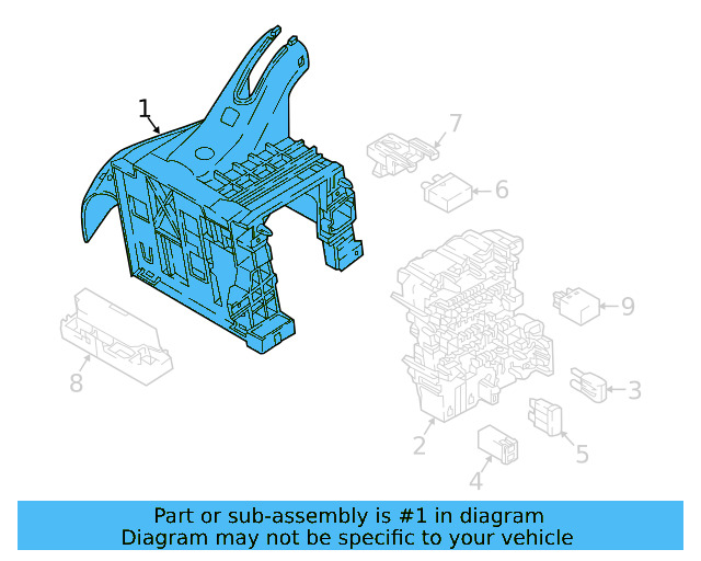 Fuse & Relay Box 517-941-395-C - View 9