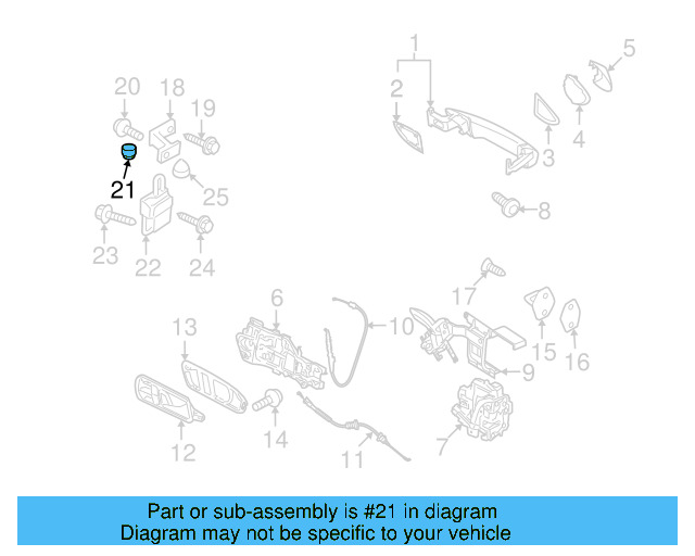 Upper Hinge Bolt N-910-703-01 - View 3