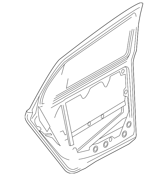 Door Shell 3D7-833-052-F - View 2