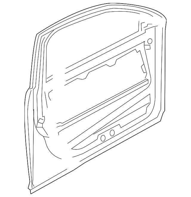 Door Shell 3D4-831-055-T - View 2