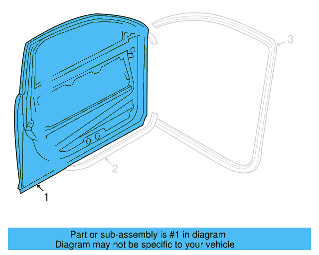 Door Shell 3D4-831-055-T - View 3