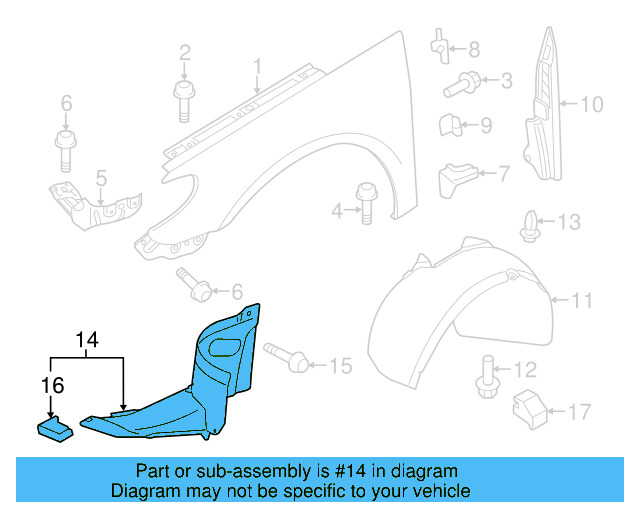 Front Extension 3C8-805-911-D - View 4