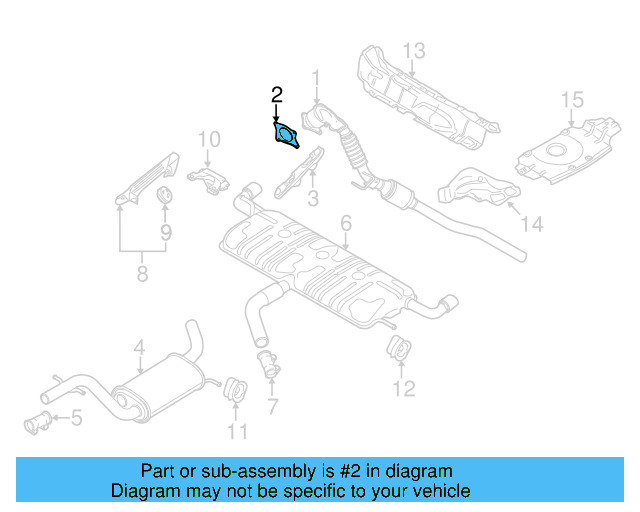 Converter & Pipe Gasket 1K0-253-115-AB - View 32