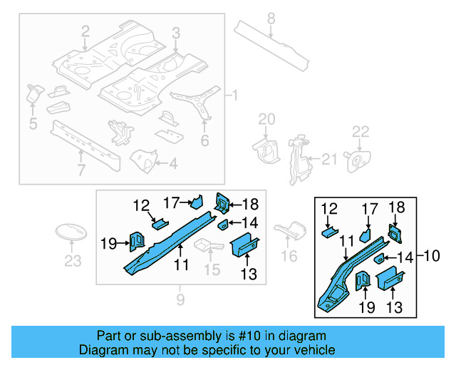 Side Member Assembly 1K6-803-501-G