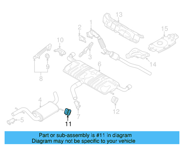 Muffler & Pipe Retainer Ring 8D0-253-147-E - View 42