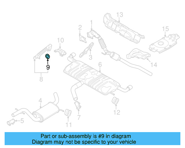 Muffler & Pipe Retainer Ring 1K0-253-147-D - View 45