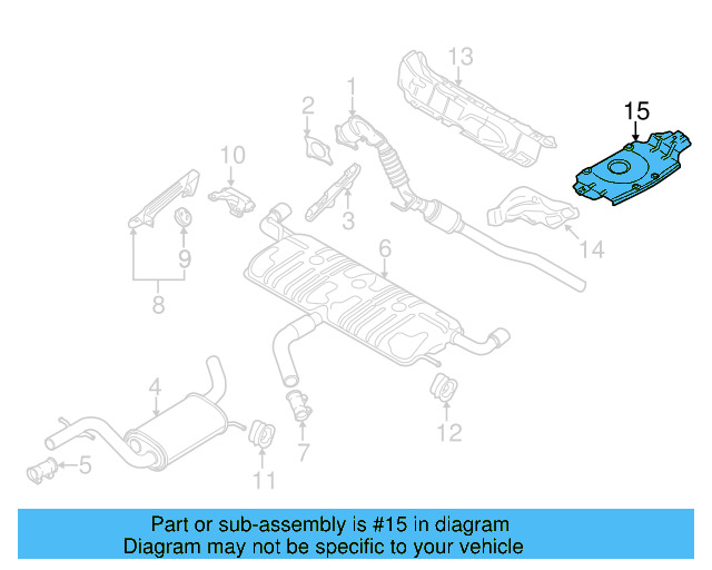 Exhaust Heat Shield 5K7-825-711 - View 32