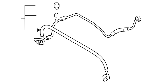 A/C Refrigerant Suction Hose 1K0-820-743-FP - View 12