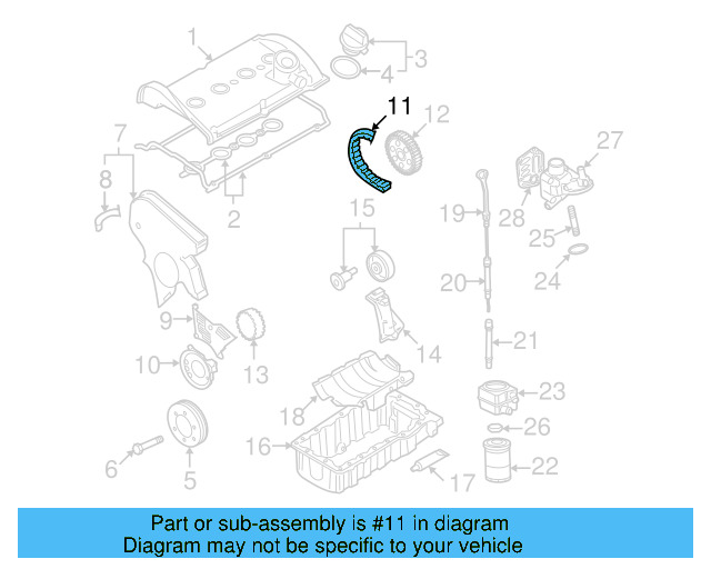 Timing Belt 06B-109-119-A - View 9