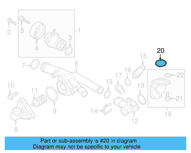 Flange Seal 03H-121-041-A - View 14
