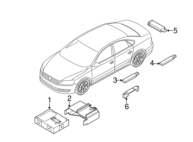 Control Module Bracket 5K0-971-280-A - View 13