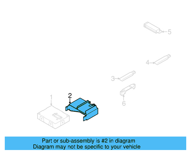 Control Module Bracket 5K0-971-280-A - View 14
