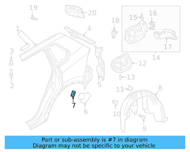 Pillar Reinforced Nut Plate 6R0-810-681 - View 12