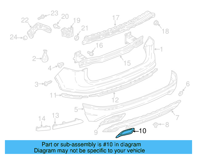 Fender Liner Nut WHT-004-694 - View 69
