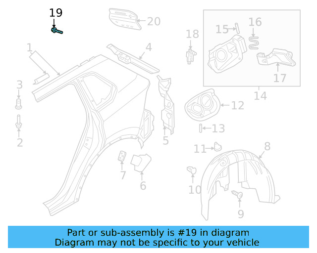 Front Lamp Assembly Bolt N-105-496-03 - View 20