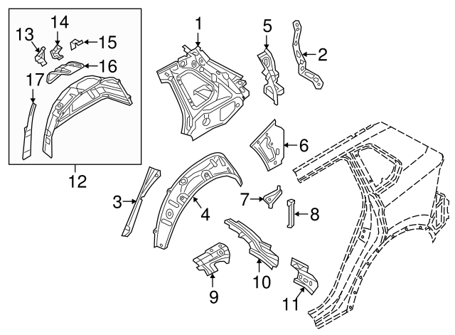 Inner Panel Clamp 5NN-814-197-A