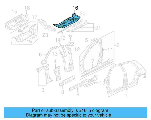 Floor Pan 1J0-803-205