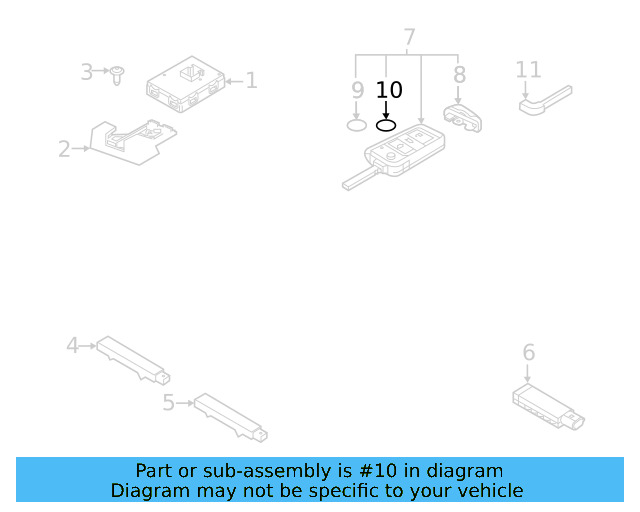 Remote Control Cover 3C0-837-891 - View 11