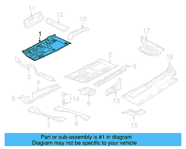 Floor Pan 3C0-803-206 - View 4