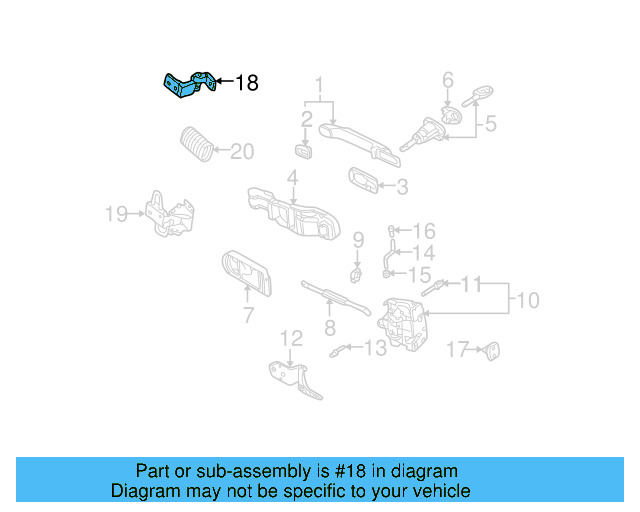 Upper Hinge 1J0-831-402-E