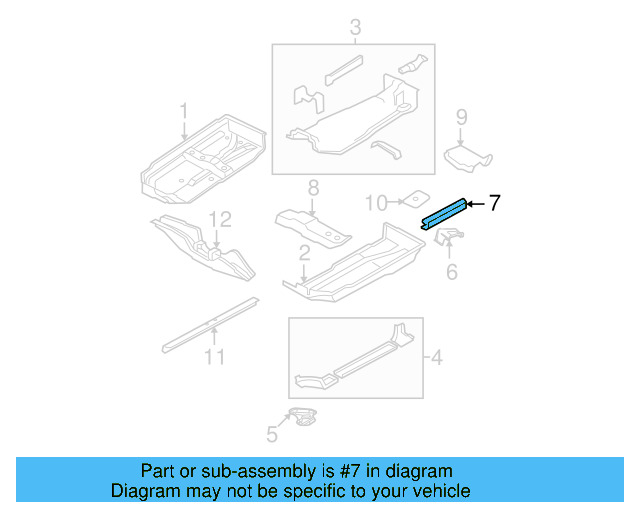 Seat Track 1J0-802-259 - View 20